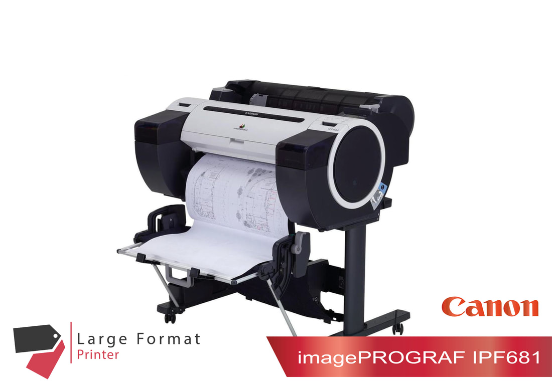 A1 Plotter Plan Drawing Printer Canon imagePROGRAF iPF681